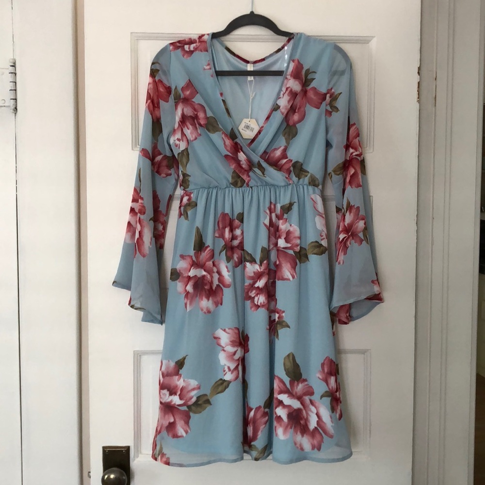 PinkBlush floral maternity dress